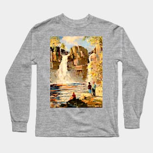 Vintage Travel Poster Artwork - Teesdale Long Sleeve T-Shirt